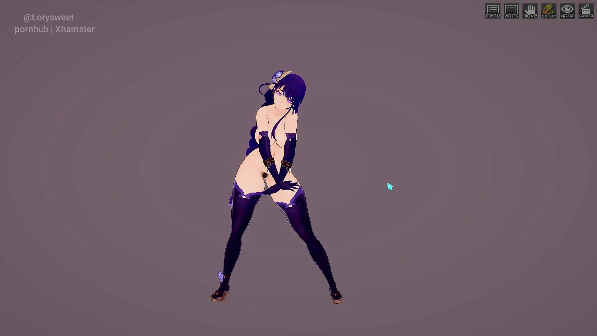 Busty Raiden Shogun Phut Hon Sexy Dance Hentai Animation