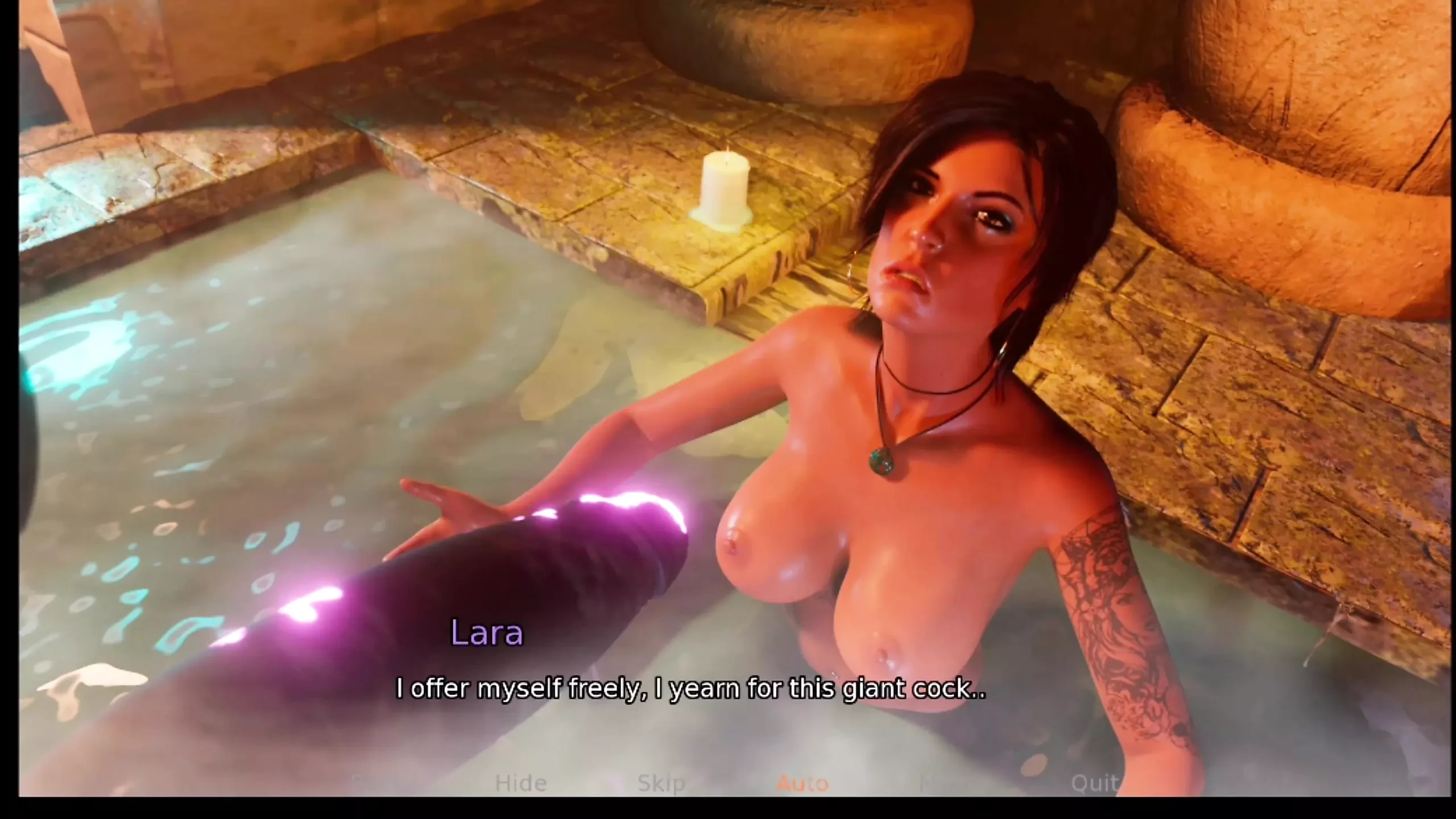 Croft adventure #1 – Lara can’t stop thinking about the lesbian FH