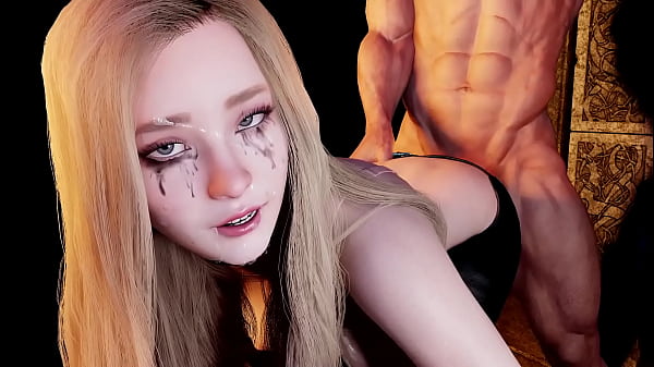 Blonde Girlfriend ass Drilling in a Dungeon | 3D Porn