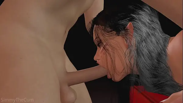 Busty Latina babe sucks a cock while being fucked – 3D Animation
