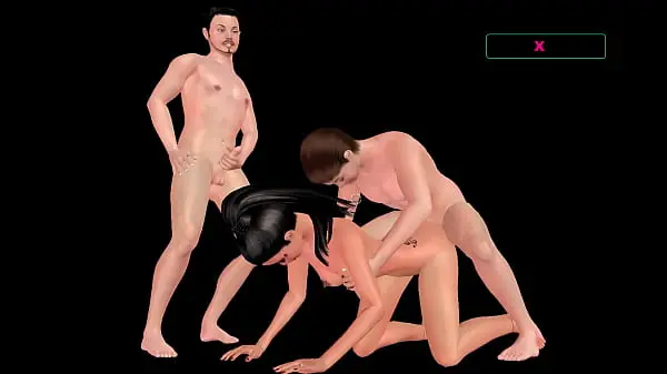 3D Animated Porn Video: Two Men Fucking a Beautiful Girl in Various Positions