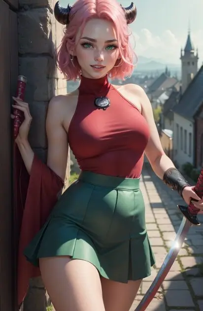 Sakura from Naruto she is A pink haired slut