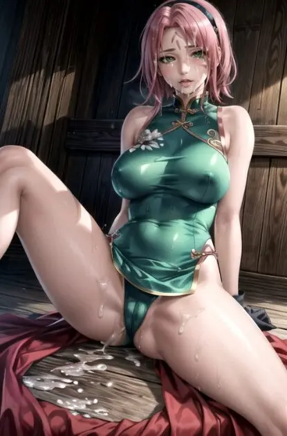 Sakura from Naruto she is A pink haired slut