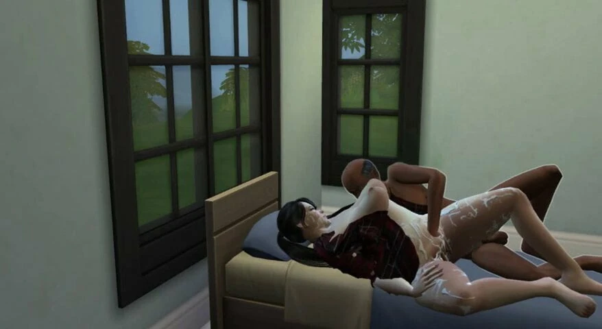 Stepdad and daughter, taboo SIMS 4