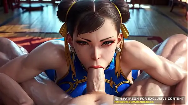 3D Animation : Street Fighter – Chun Li Blowjob FullNelson Fuck | Uncensored Hentai | AI Generated