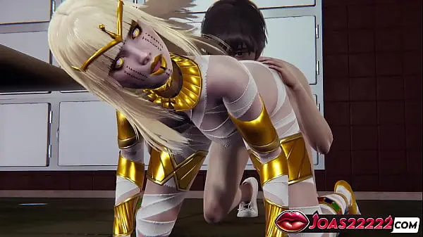 Halloween Rule34 – Sexy Mummy Girl Cosplay, Kissing & Masturbation Teasing, Rimjob Licking, Standing Dildo Insertion With Squirt