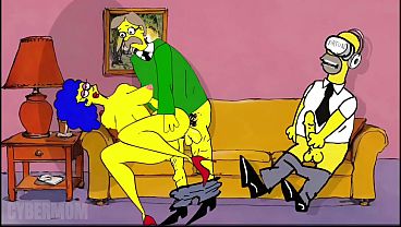 Simpson Parody Porn Cartoon. Slut Wife Does not miss the opportunity to fucked in secret from her husband With other guys. Wife Cheat