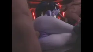 Widowmaker Threesome Anal 💜 [Overwatch Porn Animation]