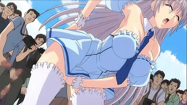 Masturbándome en público mientras la gente me mira – Hentai