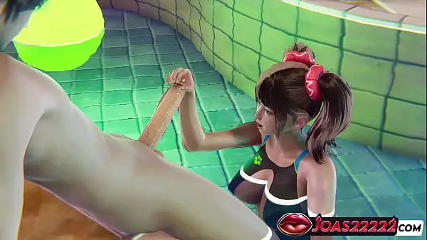 Seductive Itsuki in 3D Hentai Animation – Deepthroat POV Fuck with Facial Cumshot at the Pool Party