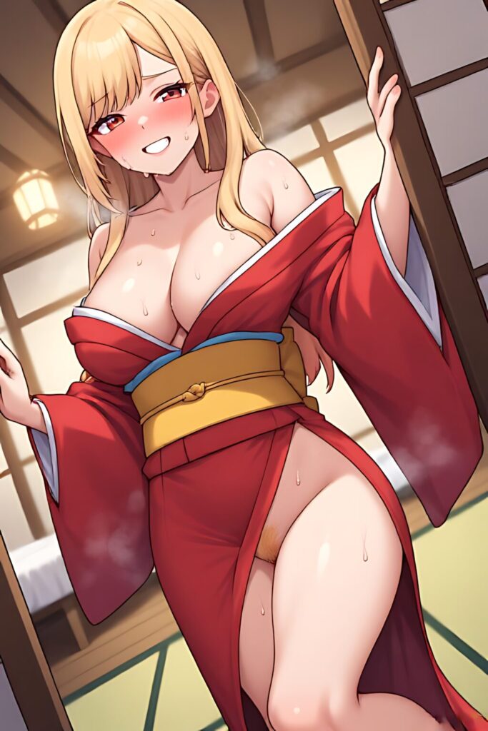 Kitagawa Marin Mature Kimono TeaseXIX
