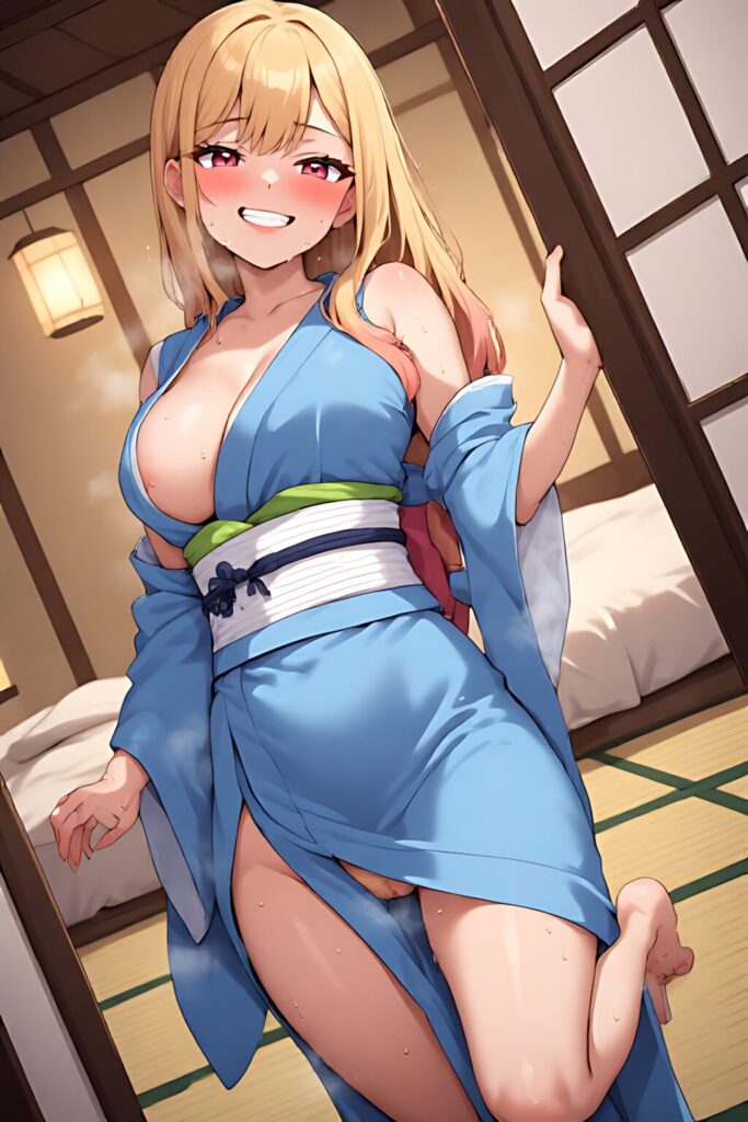 Kitagawa Marin Mature Kimono TeaseXVI