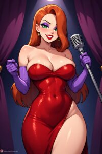Jessica Rabbit Red Dress Stage PerformanceII