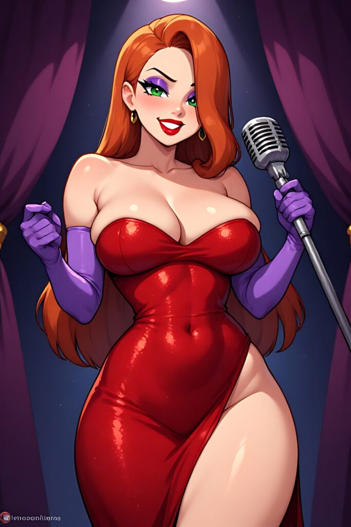 Jessica Rabbit Red Dress Stage PerformanceII