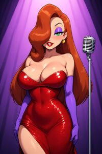 Jessica Rabbit Red Dress Stage PerformanceV