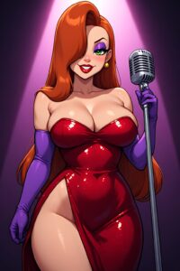 Jessica Rabbit Red Dress Stage PerformanceXII