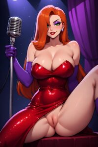 Jessica Rabbit Red Dress Stage PerformanceXIV