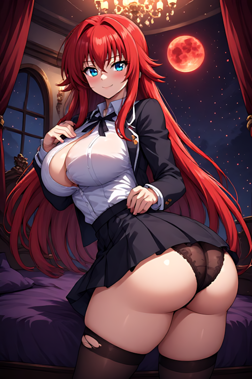 Rias Gremory Hentai Fan Art NSFWI