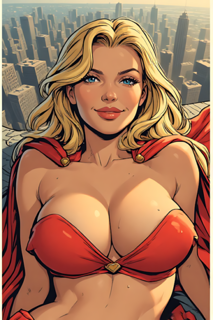Supergirl Nude Rooftop NSFWXI