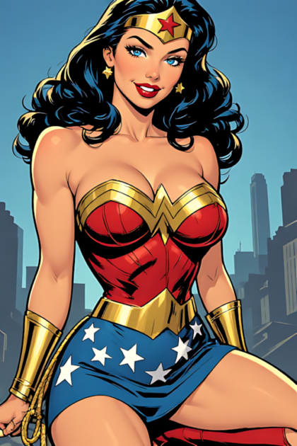Wonder Woman from DC Vintage Comics NSFW HentaiI