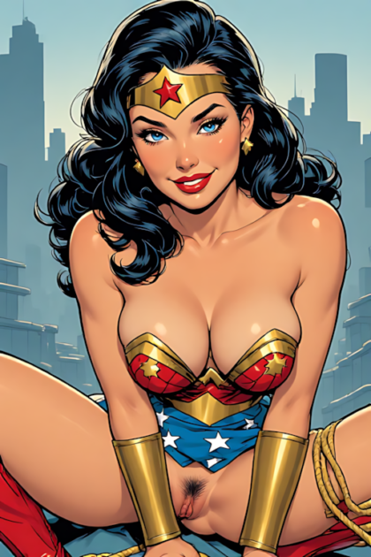Wonder Woman from DC Vintage Comics NSFW HentaiIV