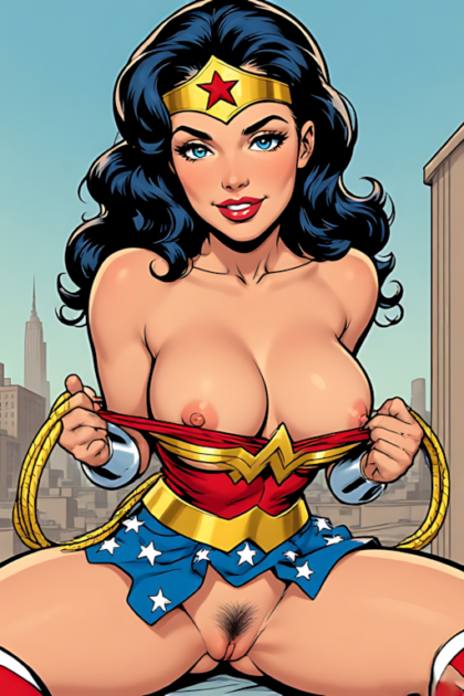 Wonder Woman from DC Vintage Comics NSFW HentaiV