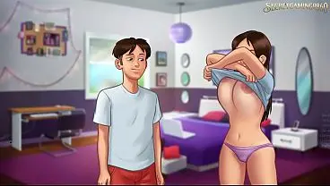 Stepbro Fucking Stepsister’s Pussy and Cum INISDE Pussy, Creampie Inside Tight pussy – Summertime Saga 44 By DarkCookie – 3D Porn Game