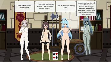 Adult Cosplayers Slow Strip During Private Game Then Intimate Encounter – Hentai
