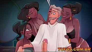 Barba, Cabelo e Lanchinho no Salão da Cleusa! As 4 Sacanas! Hentai Português no Xvideos BR