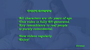 Blonde & Brunette Lesbian Kissing and Oral [AI Generated]