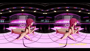 VR180 mmd Marine nude Dance 3d hololive Hentai