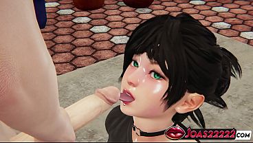 Wet Girl Goth Yuko 3D Hentai Rule34 – Close-Up Frenulum Licking Fetish, Wet Big Tits Titfuck Stimulation, Deepthroat with Cum in Mouth and Swallowing Animation